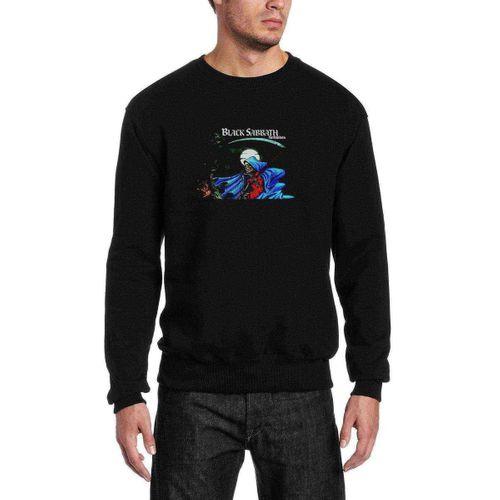 Black Sabbath Forbidden  Baskılı Siyah Erkek Sweatshirt