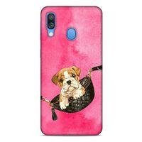 Samsung Galaxy A40 Kılıf Köpek Kıyafetleri (2) Kabı French Bulldog Çanta