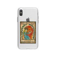 iPhone X Strenght Desenli Premium Şeffaf Silikon Kılıf