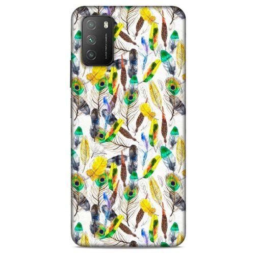 Lopard Xiaomi Poco M3 Uyumlu Kılıf Tüyler (5) Koruma Kabı