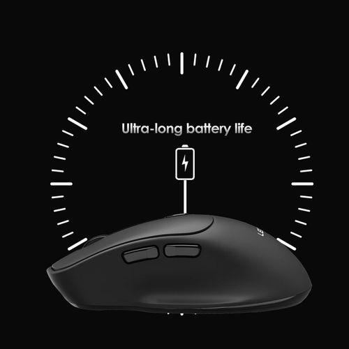 Lenyes WS105 Sessiz Buton Tasarımlı Ergonomik Çift Bluetooth Bağlantılı 2.4G Kablosuz Mouse 1600 DPI