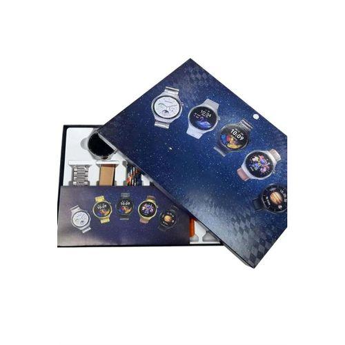 Unısex Yuvarlak Ekranlı 7 Kordonlu Akıllı Saat Gps Destekli Çoklu Kordon Seçeneği