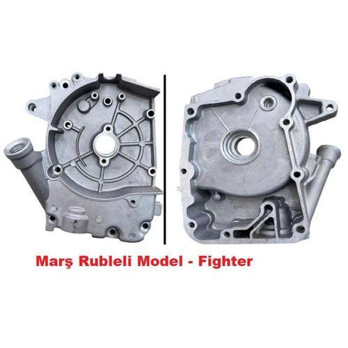 Sağ Karter Kapağı Scooter 80 cc - Fighter - Marş Rubleli Model