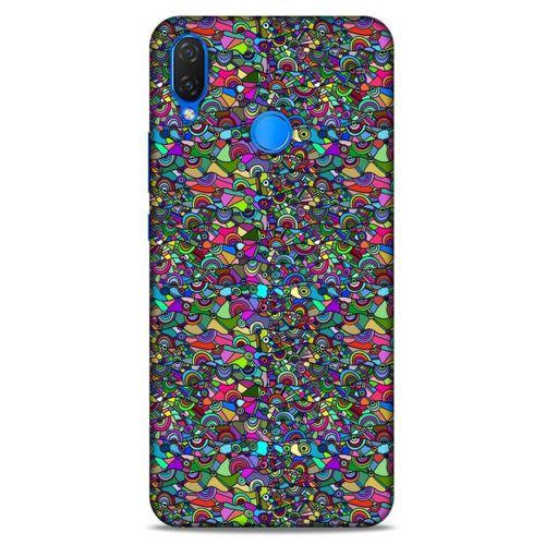 Lopard Huawei Psmart 2019 Uyumlu Kılıf Soyut Sanat (31) Baskılı TPU Kılıf