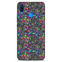 Lopard Huawei Psmart 2019 Uyumlu Kılıf Soyut Sanat (31) Baskılı TPU Kılıf