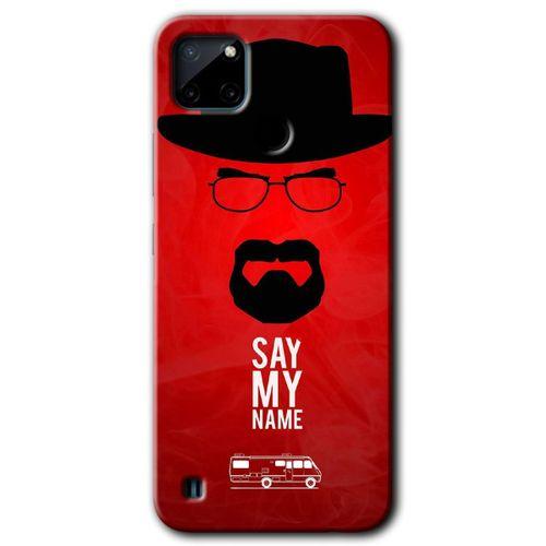 Realme C21 HD Baskılı Kılıf + 9D Tam Ekran Koruyucu - Say My Name
