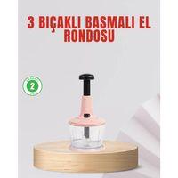 Manuel Mutfak Rondosu Keskin Bıçaklı Geniş Hazneli