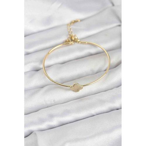 Yonca Model Gold Renk Kadın Bileklik