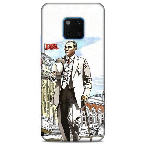 Huawei Mate 20 Pro Kılıf Atatürk (50) Shockproof Kılıf Şehir