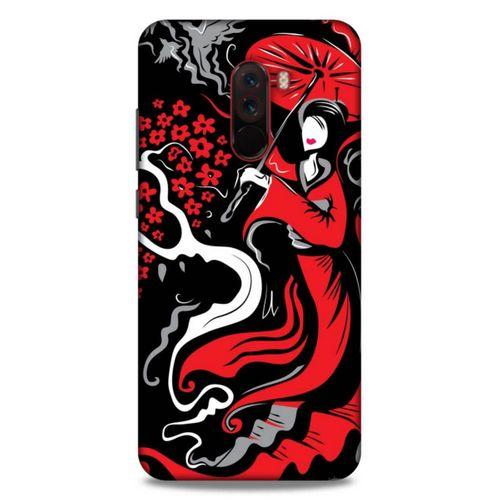 Lopard Xiaomi Pocophone F1 Uyumlu Kılıf Soyut Sanat (11) Baskılı Tam Koruma