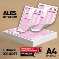ALES Deneme Sınavları İçin 100 Adet (80 GR) Optik Form