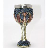 Ejderha Tasarımı 3d Kabartmalı Çelik Kadeh Bardak Alk4376