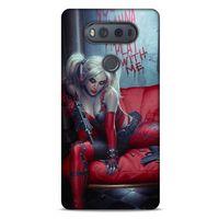 LG K61 Uyumlu Kılıf Harley Quinn (22) Tam Koruma Kılıfı Kırmızımsı kahverengi