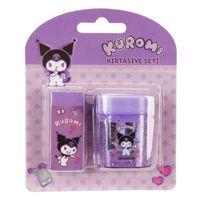 Tmn Kuromi & My Melody Kırtasiye Seti Kalemtraş+Silgi Lisanslı