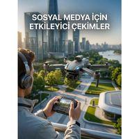 Katlanabilir Profesyonel Görünümlü Kamera Drone