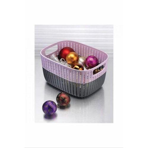 Örgü Desen Sepet 3 Lt Çift RenkStok Royaleks-G649