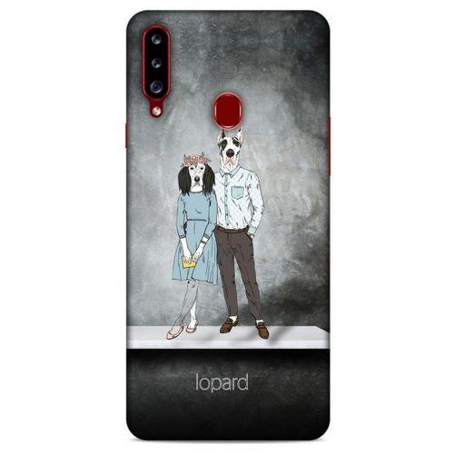 Samsung Galaxy A20s Kılıf FunnyMaX (46) Core Armor Kılıf Antrasit Köpek