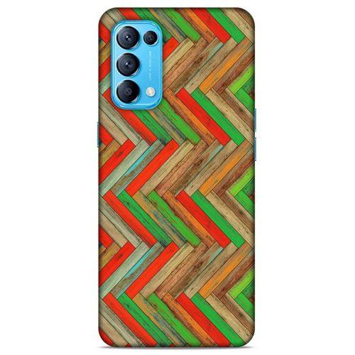 Lopard Oppo Reno 5 5G Uyumlu Kılıf Wood'X (34) Slim Armor Kılıf Desenli