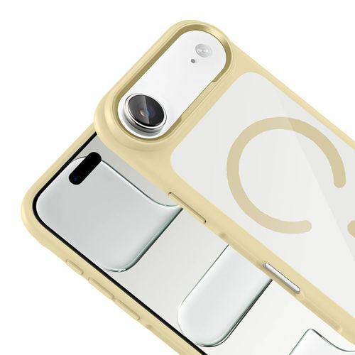 Apple iPhone 17 Air Kılıf M-Safe Şarj Özellikli Metal Kamera Çerçeveli Zore Tiko Kapak