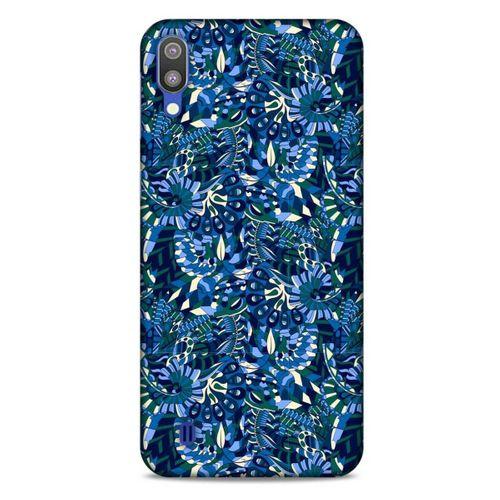Samsung Galaxy M10 Uyumlu Kılıf Mavi Delisi (41) Tank Kılıf Çiçek