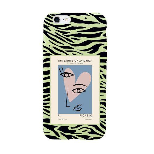 iPhone SE 2020 Picasso The Ladies of Avignon Desenli Premium Silikonlu Telefon Kılıfı