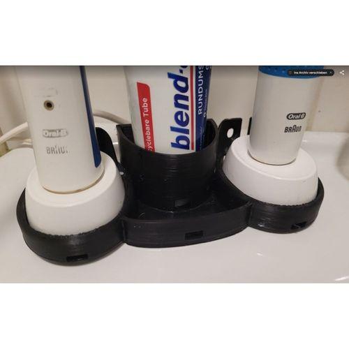 Oral B Diş Fırçası Tutucu İstasyonu Remix Drenaj Delikleri ve Alt Remix ile (Bu ürün Sadece Plastik parçadır - Almadan Önce Soru Sorabilirsiniz)