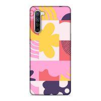 Oppo Reno 3 Pro 5g Uyumlu Kılıf Insomnia (22) Tam Koruma Kılıfı Pembe Sarı