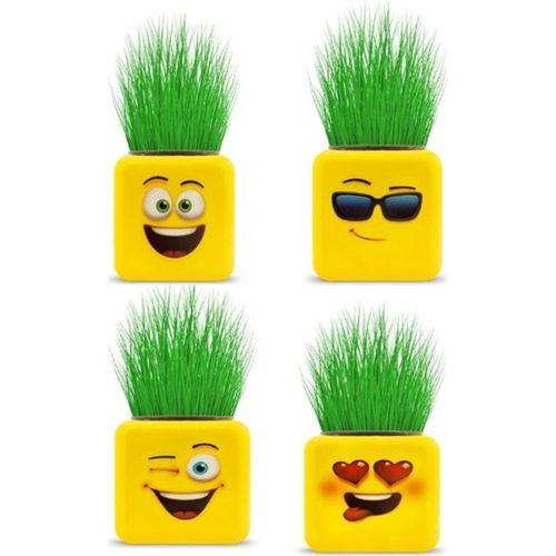 EVOSED Çimoji 4 Figürlü Emoji Küp Çim Adam