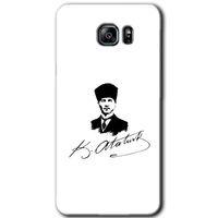 Galaxy Note 5 Kılıf HD Desen Baskılı Arka Kapak - Kemal Atatürk İmza