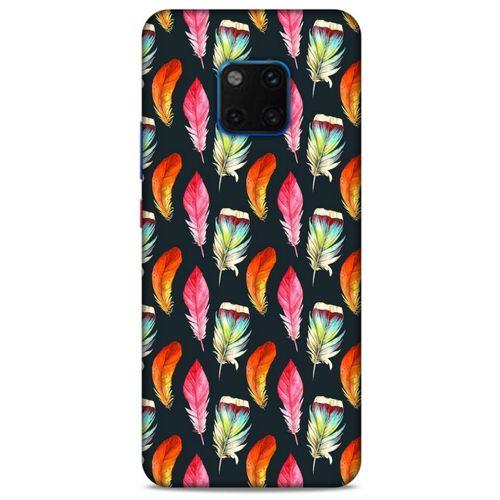 Huawei Mate 20 Pro Kılıf Desenli Özel Seri Tüyler (49) Ultra Silikon Kılıf