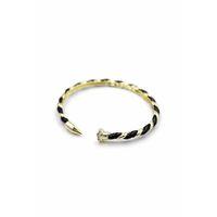 Mineli Çivi Bilezik - Siyah