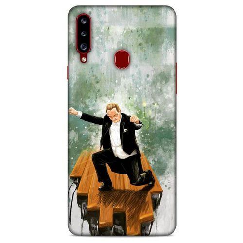 Samsung Galaxy A20s Kılıf Atatürk (42) Rugged Armor Kılıf Yeşil Tasarım