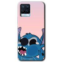 Realme 8 Kılıf Baskılı Arka Kapak - Stitch +Tam Ekran Koruyucu