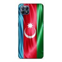 Huawei P40 Lite Uyumlu Kılıf Azarbaijan (36) Glitter Kılıf Tam Bayrak