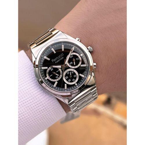 Ferrucci 2 Yıl Garantili Çelik Kordon İç Kadran Özellikleri Aktif 3 Atm Erkek Kol Saati EF.03517.1