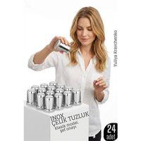 Inox Mini Tuzluk - 24 LÜ SET Paslanmaz Çelik – 6x3,5 cm Şık Sofra Yardımcısı