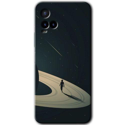 Potkal Hediye Fabrikası Vivo Y33s Kılıf HD Desen Baskılı Arka Kapak - Space Planet
