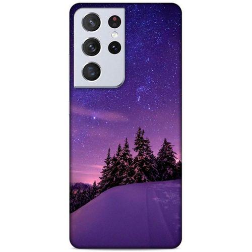 Lopard Samsung Galaxy S21 Ultra Uyumlu Kılıf Gece'S (4) Koruma Kılıfı Mor