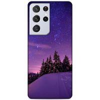 Lopard Samsung Galaxy S21 Ultra Uyumlu Kılıf Gece'S (4) Koruma Kılıfı Mor