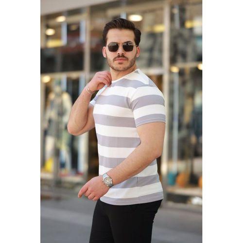 Erkek çift Renk Pamuklu örme Kumaş Kısa Kollu T-shirt