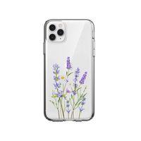 iPhone 11 Pro Lavender Desenli Premium Şeffaf Silikon Kılıf