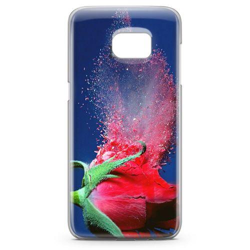Samsung Galaxy S7 Edge Kılıf Gül Kırıkları Arka Kapak Koruma Desenli Full Koruyucu
