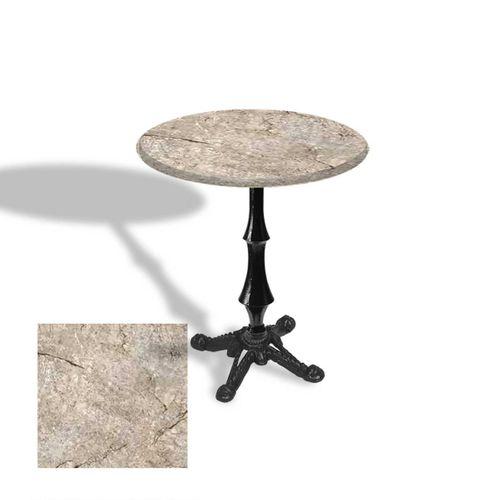 Dockers Çipa 1012 Döküm Ayak Yuvarlak Masa Çap 90cm - (Werzalit, Wermodin ve Allzalit Tabla) - Scala Marble