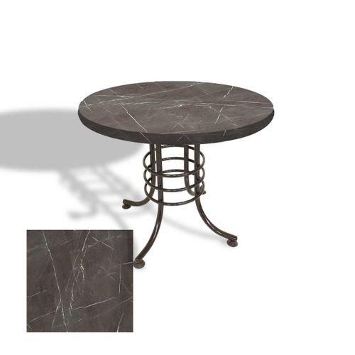 Dockers Buket Mega Laminat Yuvarlak Mutfak Masası Q100 - Dark Emperado