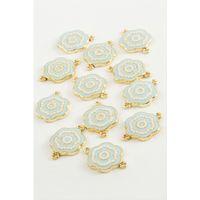 Çiçek Çift Kulplu Mineli Bileklik ve Kolye Ucu Aparatı 1 Adet