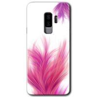 Galaxy S9 Plus Kılıf HD Desen Baskılı Arka Kapak - Pembe Tüy