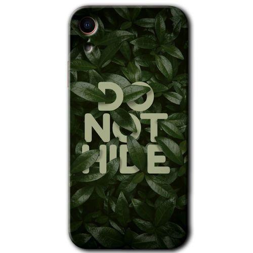iPhone XR Kılıf Baskılı Kapak - Do Not Hide +Tam Ekran Koruyucu