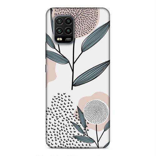 Xiaomi Mi 10 Lite Kılıf Retro Cicekler Arka Kapak Silikon Koruma Full Koruyucu