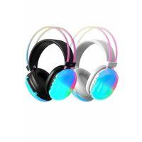 Kulak Üstü Kablosuz Bluetooth Kulaklık Unısex Renkli Işıklı Kulaklık