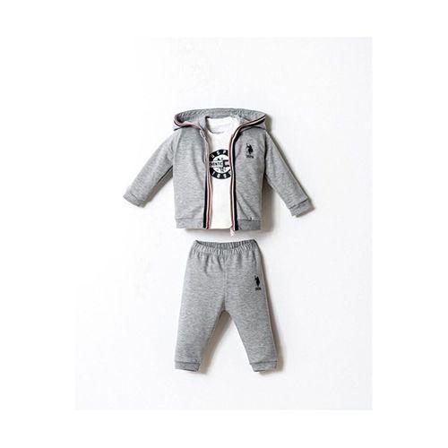 U.S.Polo U.S. Polo 3lü Takım USB2875 Gri Melanj